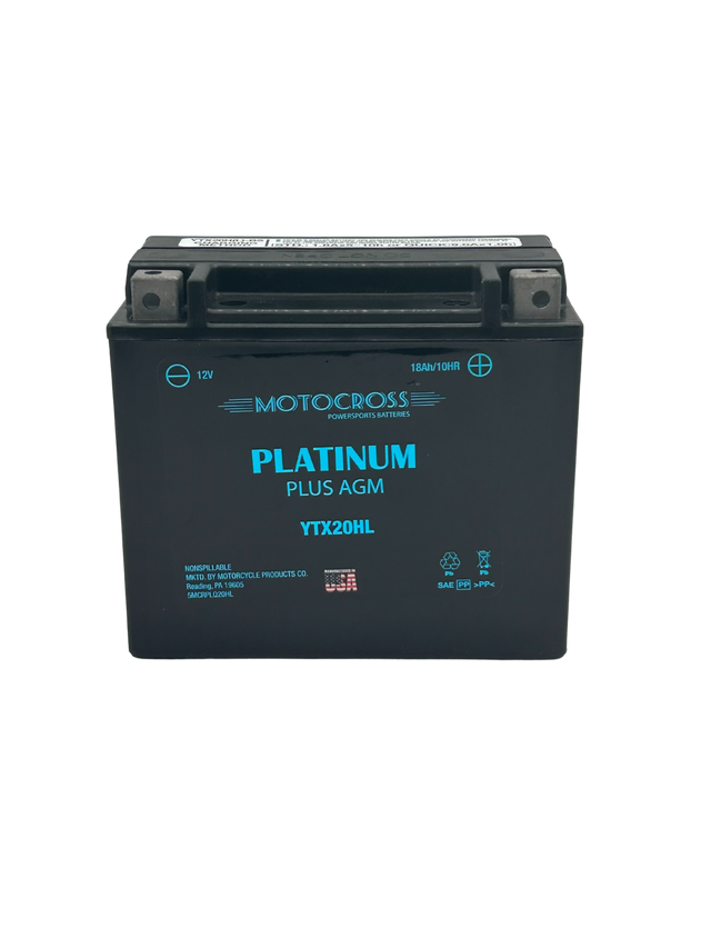 Motocross YTX20HL-BS Battery - USA Made, 18AH, 310 CCA