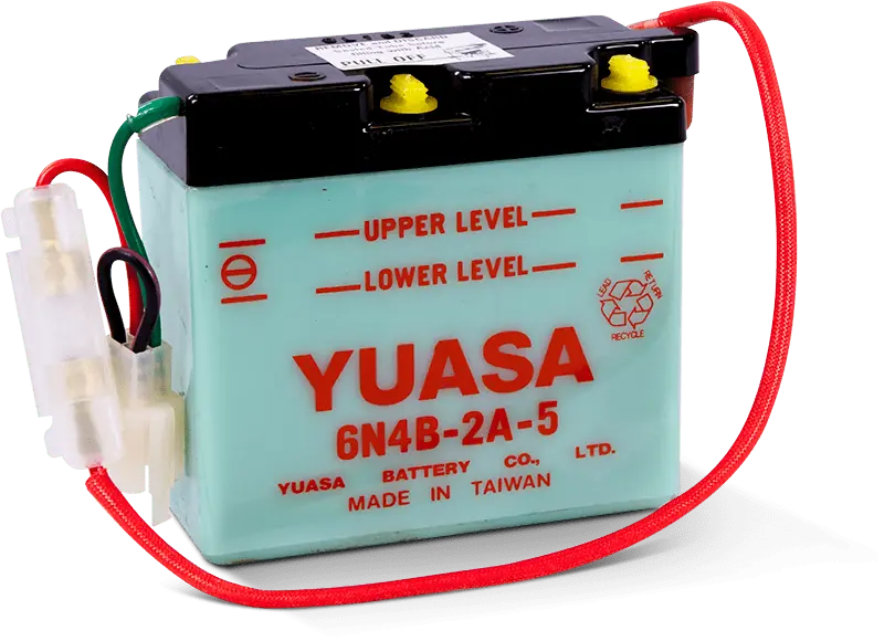 Motorcycle 6N4B-2A-5 6V N/A 4AH Flooded Lead Acid Powersports Battery