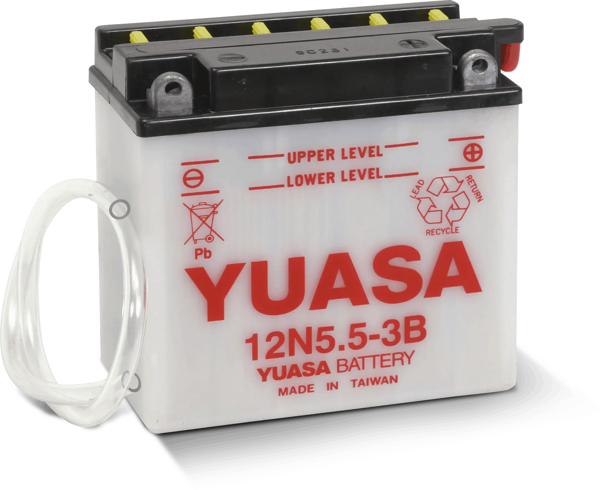 Motorcycle 12N5.5-3B 12V 5.5Ah Flooded Powersports Battery