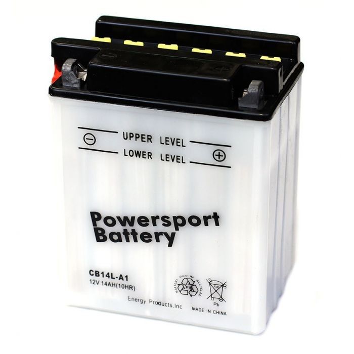 Motorcycle CB14L-A1 12V 190CCA 14Ah Flooded Lead Acid Powersports Battery