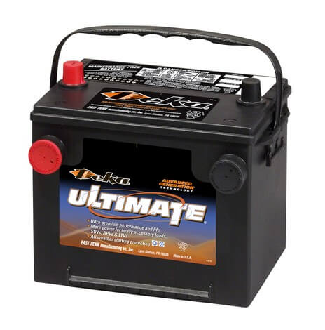 Deka Group 75/86 690 CCA Flooded Lead Acid Automotive Battery - 5 Year Warranty, USA Made