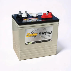 Crown Battery CR-235 6V 235Ah Flooded Deep Cycle Battery - GC2, Golf Cart, USA Made