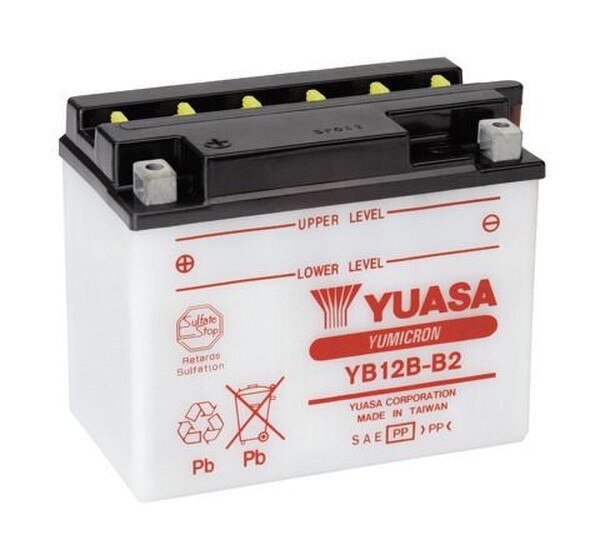 Motorcycle CB12B-B2 12V 165CCA 12Ah Flooded Lead Acid Powersports Battery