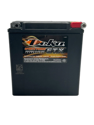 Deka ETX30LA 12V 26Ah 400CCA AGM Powersports Battery, USA Made