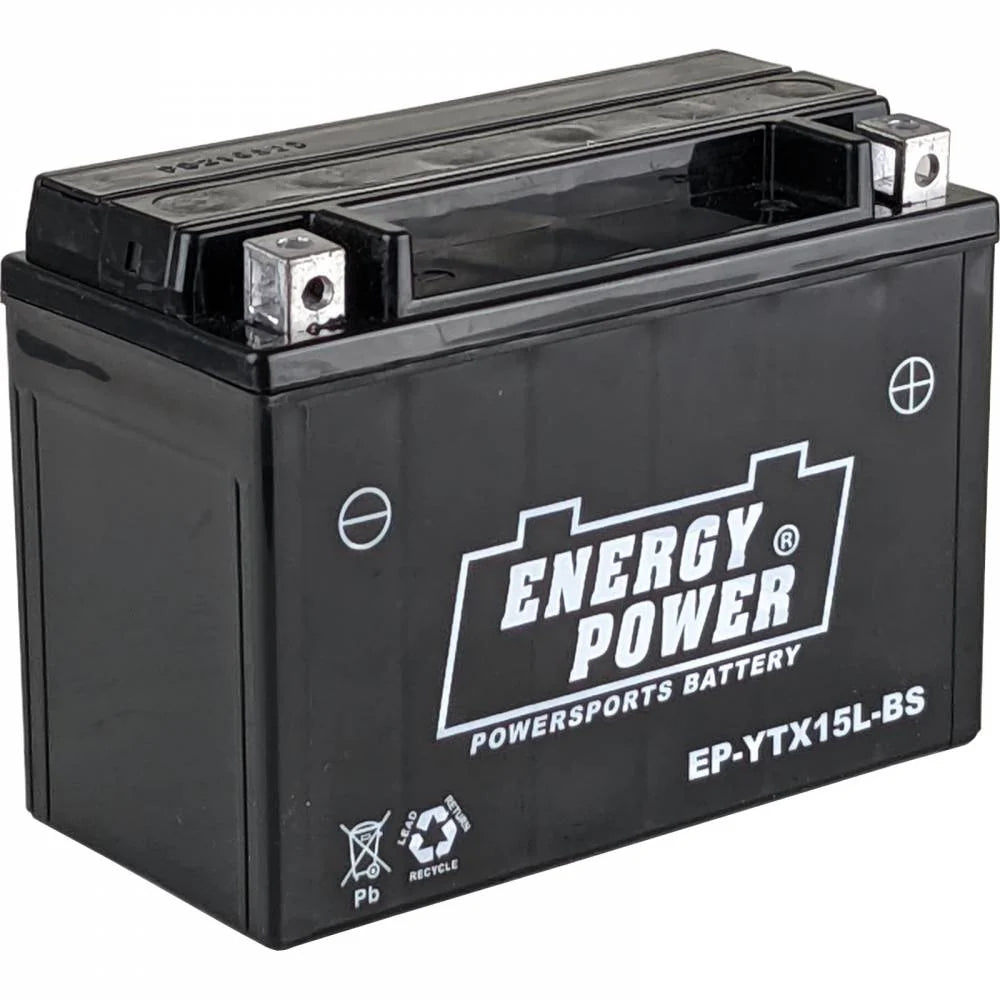 Motorcycle PTX15LBS-FS 12V 180CCA 13Ah AGM Powersports Battery