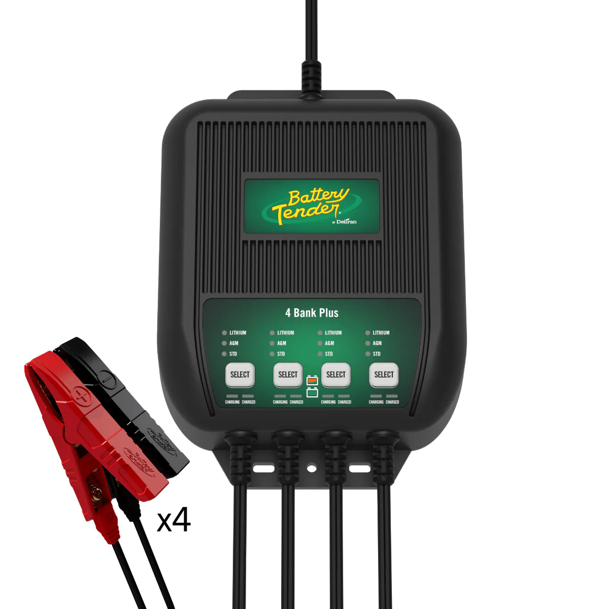 Battery Tender 4-Bank Charger Maintainer - 12V, 1.25A, 022-0148