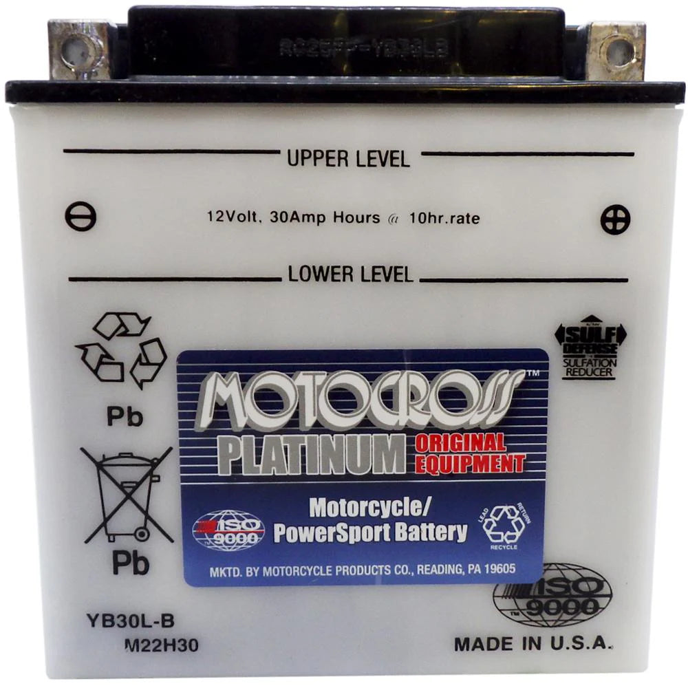 Motorcycle CB30L-B 12V 320CCA 30Ah Flooded Lead Acid Powersports Battery