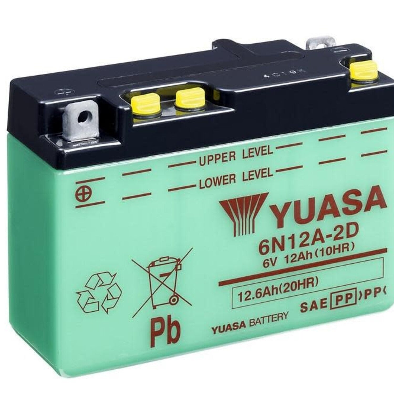 Motorcycle 6N12A-2D 6V 12AH Flooded Lead Acid Powersports Battery