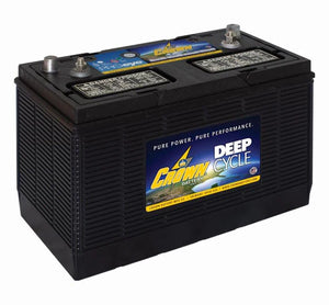 Crown 31T-36 12V 130Ah Flooded Deep Cycle Battery - Group 31, USA Made, Marine 