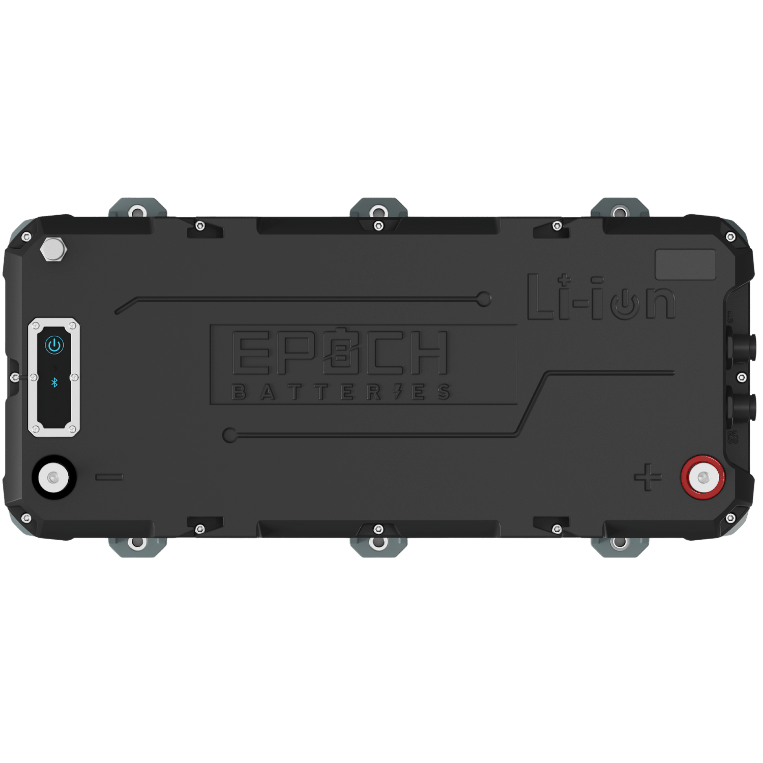 Epoch 36V 100Ah LiFePO4 battery front view
