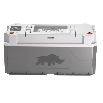 Lithium Rhino LR38V120AH-M 36V 120Ah lithium marine battery with gray waterproof case