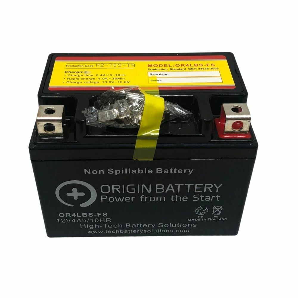 Motorcycle PTX4LBS-FS 12V 50CCA 3Ah AGM Powersports Battery