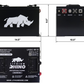 Spec sheet and dimension drawing for the Lithium Rhino LR51V65AH 48V 65Ah lithium golf cart battery