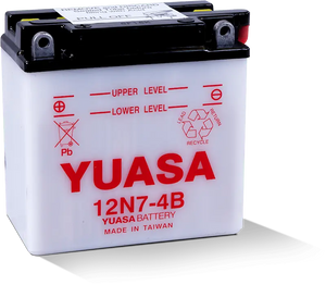 Motorcycle 12N7-4B 12V 74 CCA 7 AH Flooded Lead Acid Powersports Battery