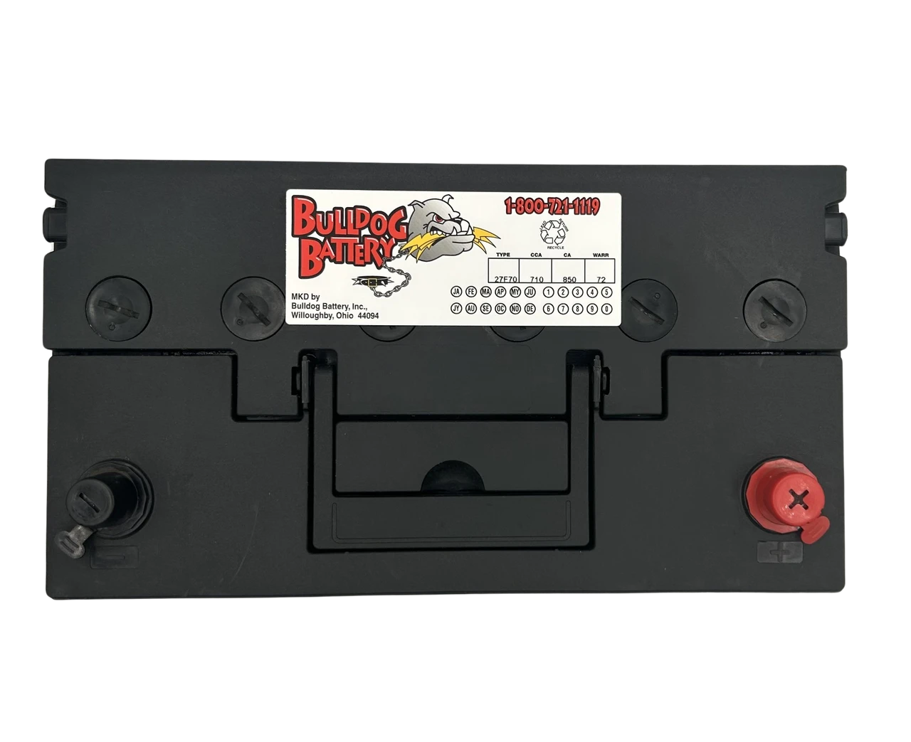 Bulldog Battery Group 27F 700 CCA Flooded Lead Acid Automotive Battery - 6 Year Warranty