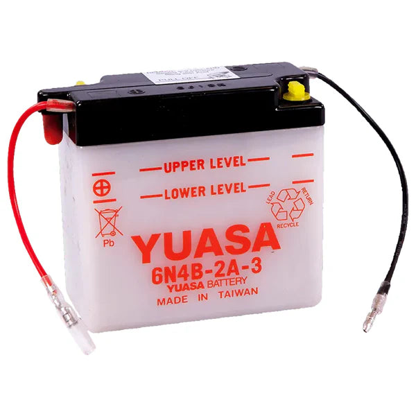Motorcycle 6N4B-2A-3 6V N/A 4AH Flooded Lead Acid Powersports Battery