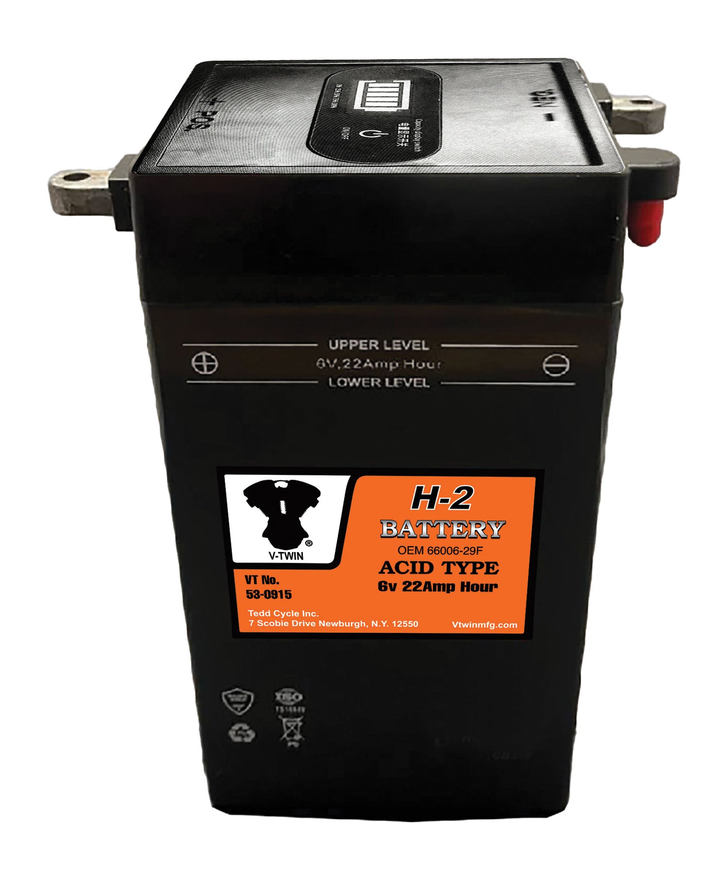 Motorcycle CB2-6 6V 300CCA 22Ah Flooded Lead Acid Powersports Battery