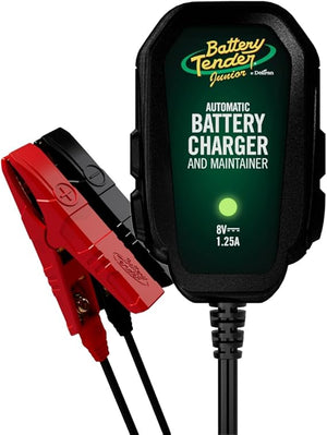 Battery Tender Junior 8V, 1.25 AMP Car Battery Charger and Maintainer - 022-0197 - Bulldog Battery, Inc.