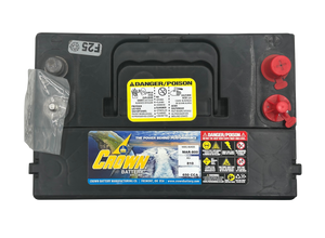 Crown MAR-800 12V marine starting battery, 650 CCA with left positive terminal