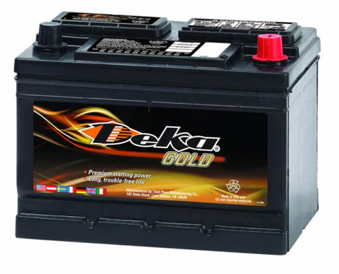 Deka Group 42 500 CCA Flooded Lead Acid Automotive Battery - 5 Year Warranty, USA Made