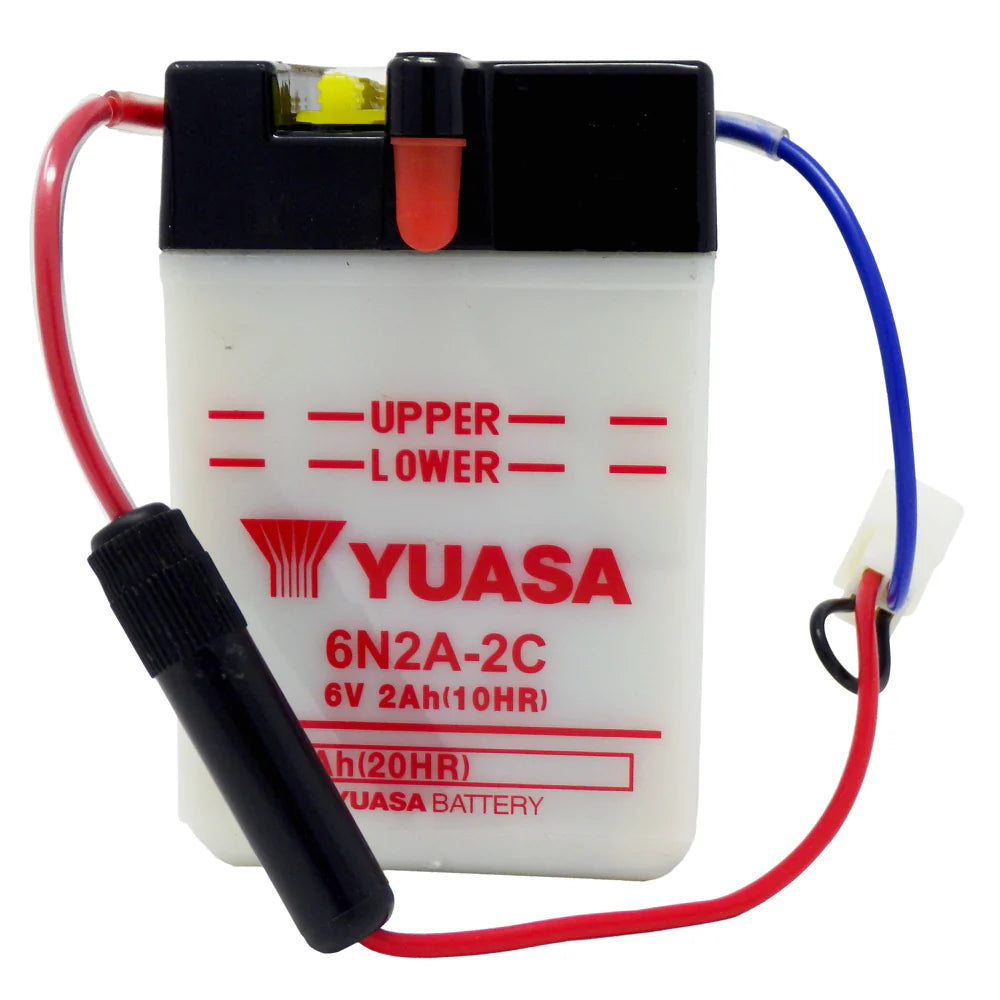 Motorcycle 6N2-2A-2C 6V 2AH Flooded Lead Acid Powersports Battery