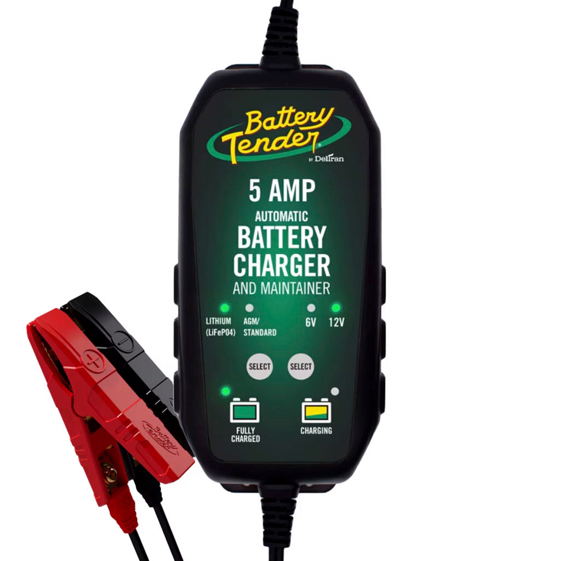 Battery Tender 12V 5A Smart Battery Charger, 022-0186G-DL-WH