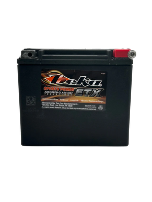 Deka ETX20L 12 V 310 CCA 20 Ah AGM Powersports Battery, USA Made