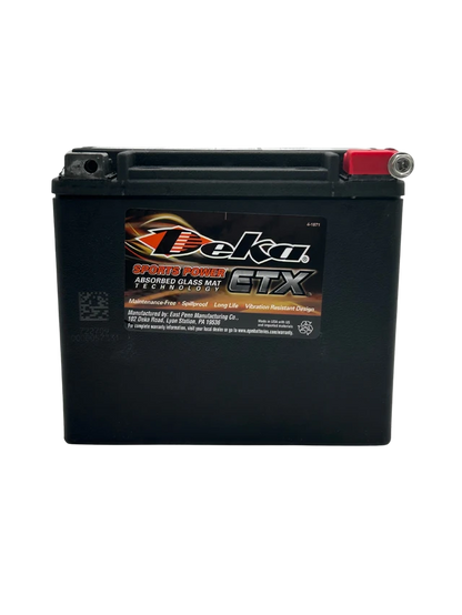 Deka ETX20L 12 V 310 CCA 20 Ah AGM Powersports Battery, USA Made