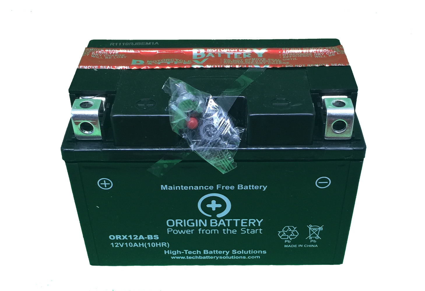 Motorcycle PTX12A-BS 12V 175CCA 10Ah AGM Powersports Battery