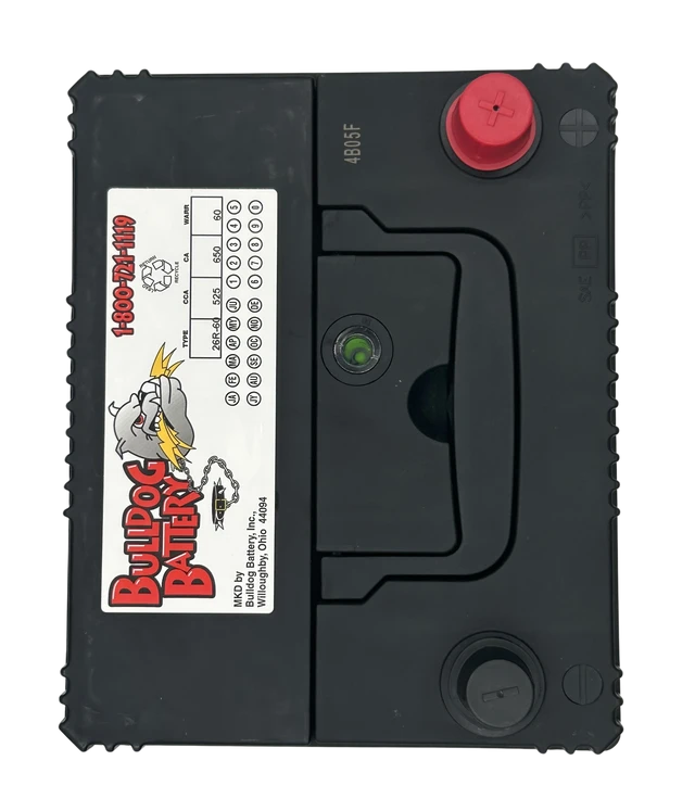 Bulldog Battery Group 26R 525 CCA Flooded Lead Acid Automotive Battery - 5 Year Warranty