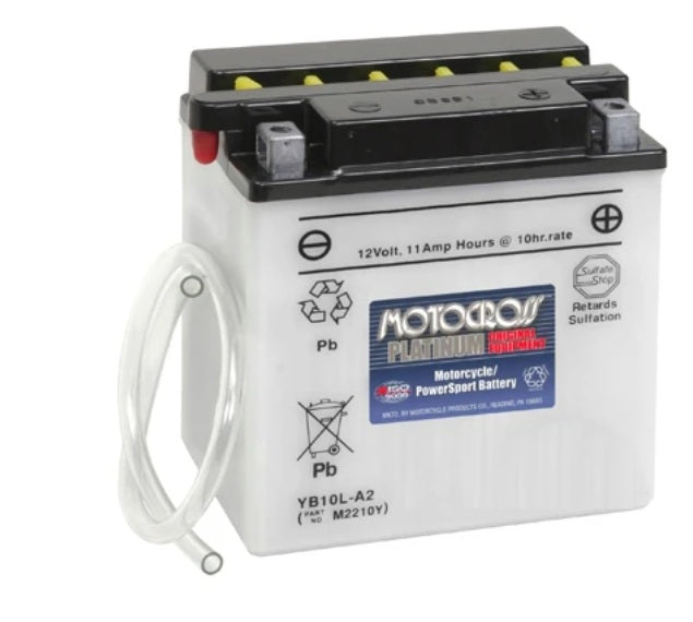 Motorcycle CB10L-A2 12V 160CCA Flooded Lead Acid Powersports Battery