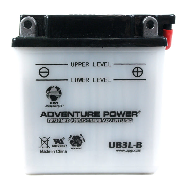 Motorcycle CB3L-B 12V 40CCA 3Ah Flooded Lead Acid Powersports Battery