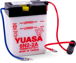 Motorcycle 6N2-2A 6V 2 AH Flooded Lead Acid Powersports Battery