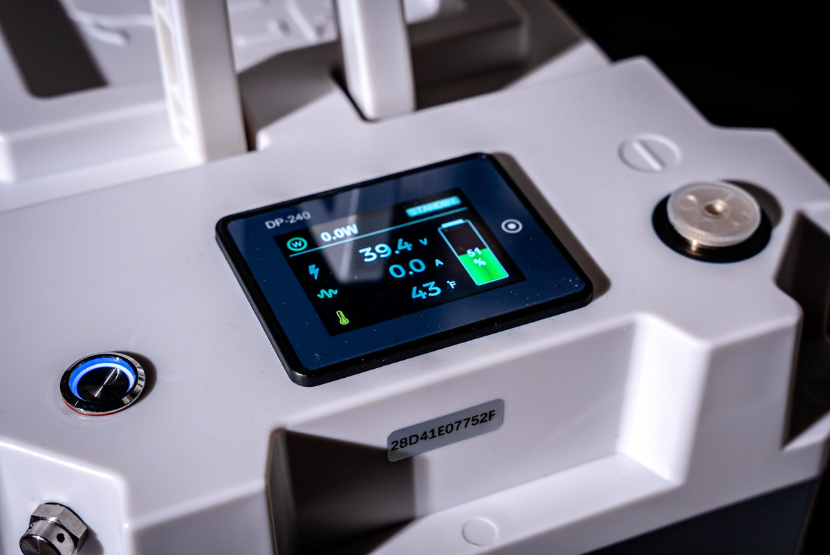 Photo of a Lithium Rhino lithium marine battery