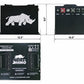 Dimension drawing of the Lithium Rhino LR38V65AH 36V lithium battery, 12.5 x 10.0 x 9.0 inches