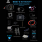 Contents of the Lithium Rhino large-model 48 volt lithium golf cart battery conversion kit with round gauge