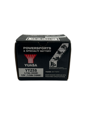 Yuasa YTZ5S Battery, 12V 65 CCA, 1 Year Warranty