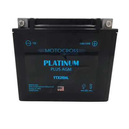 Motorcycle PTX20HLBS-FS 12V 310CCA 20Ah AGM Powersports Battery