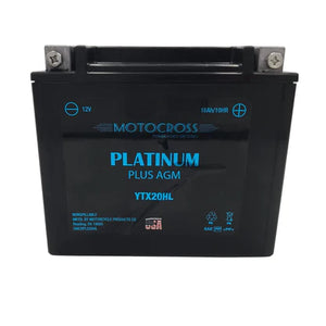 Motorcycle PTX20HLBS-FS 12V 310CCA 20Ah AGM Powersports Battery