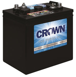 Crown 6CRV260 6V 260Ah AGM Deep Cycle Battery - GC2H, Commercial & RV, USA Made