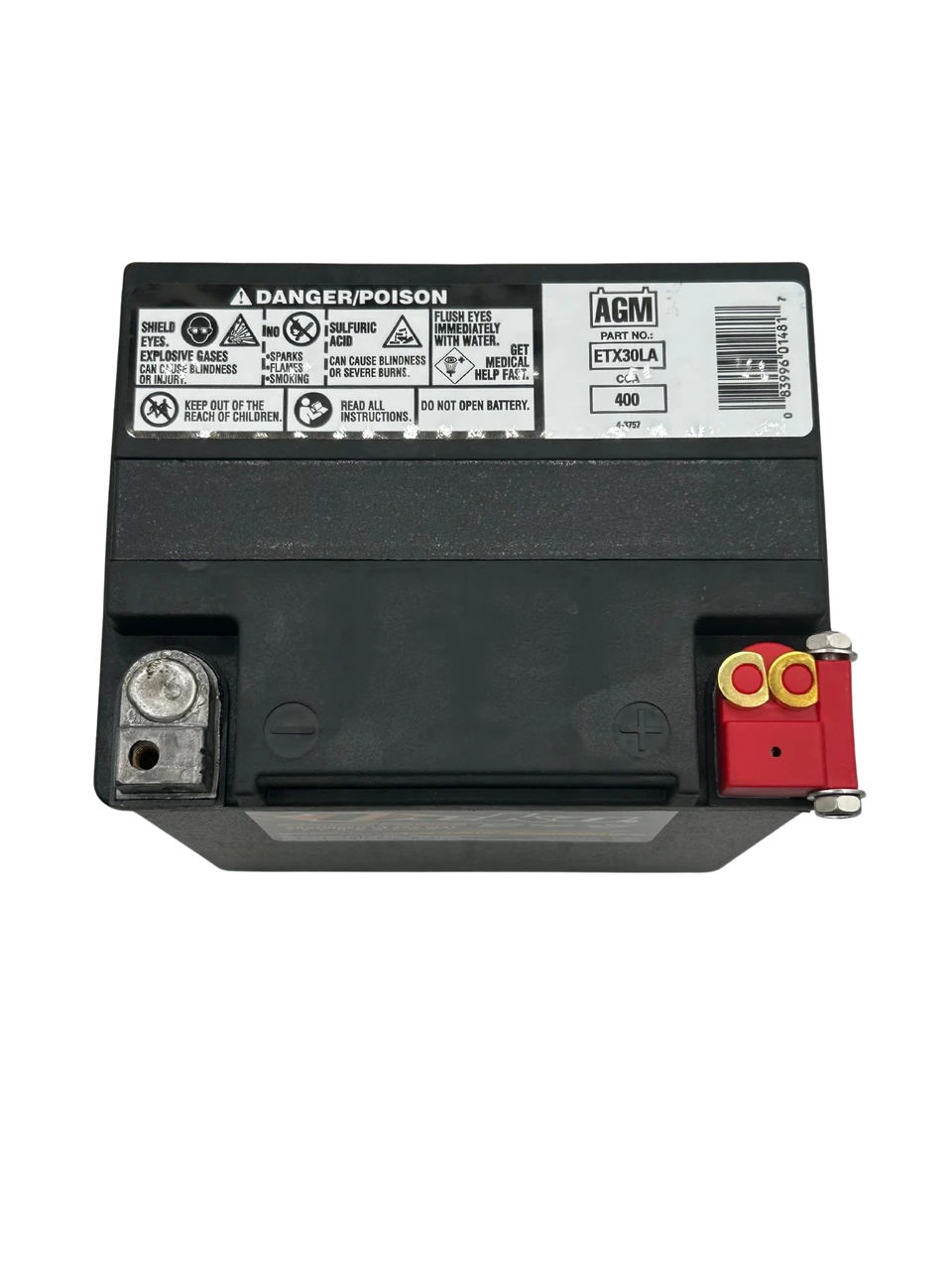 Deka ETX30LA 12V 26Ah 400CCA AGM Powersports Battery, USA Made