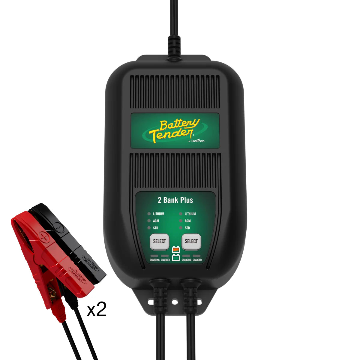 Battery Tender 022-0165DL-WH 12V 1.25A 2 Bank Charger Maintainer