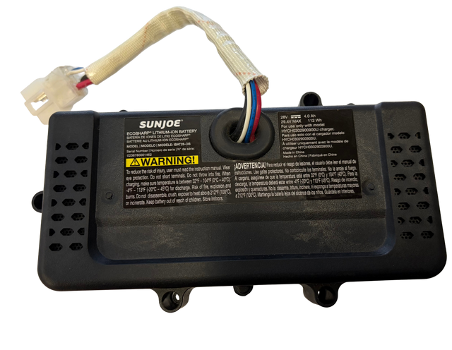 Sun Joe iBAT28-OB EcoSharp Battery Rebuild Service – 28V 4.0Ah Lithium-Ion, Mail-In Nationwide