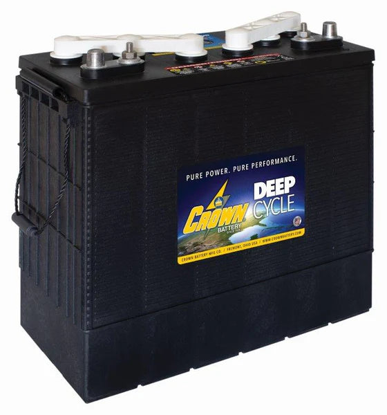 Crown Battery CR-195 12V 195Ah Lead Acid Deep Cycle Battery - Group 921, USA Made