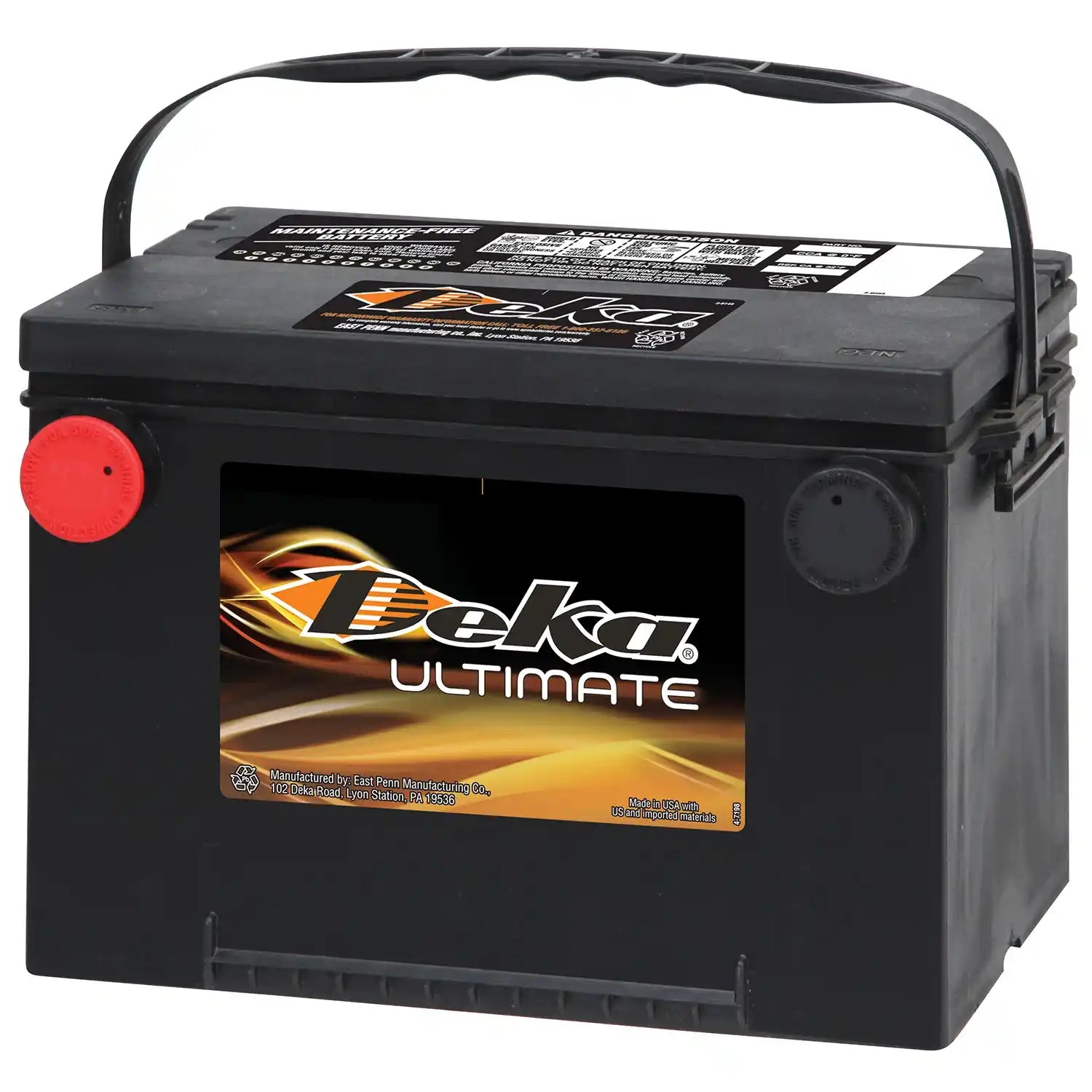 Deka Group 78 800 CCA Flooded Lead Acid Automotive Battery - 6 Year Warranty, USA Made