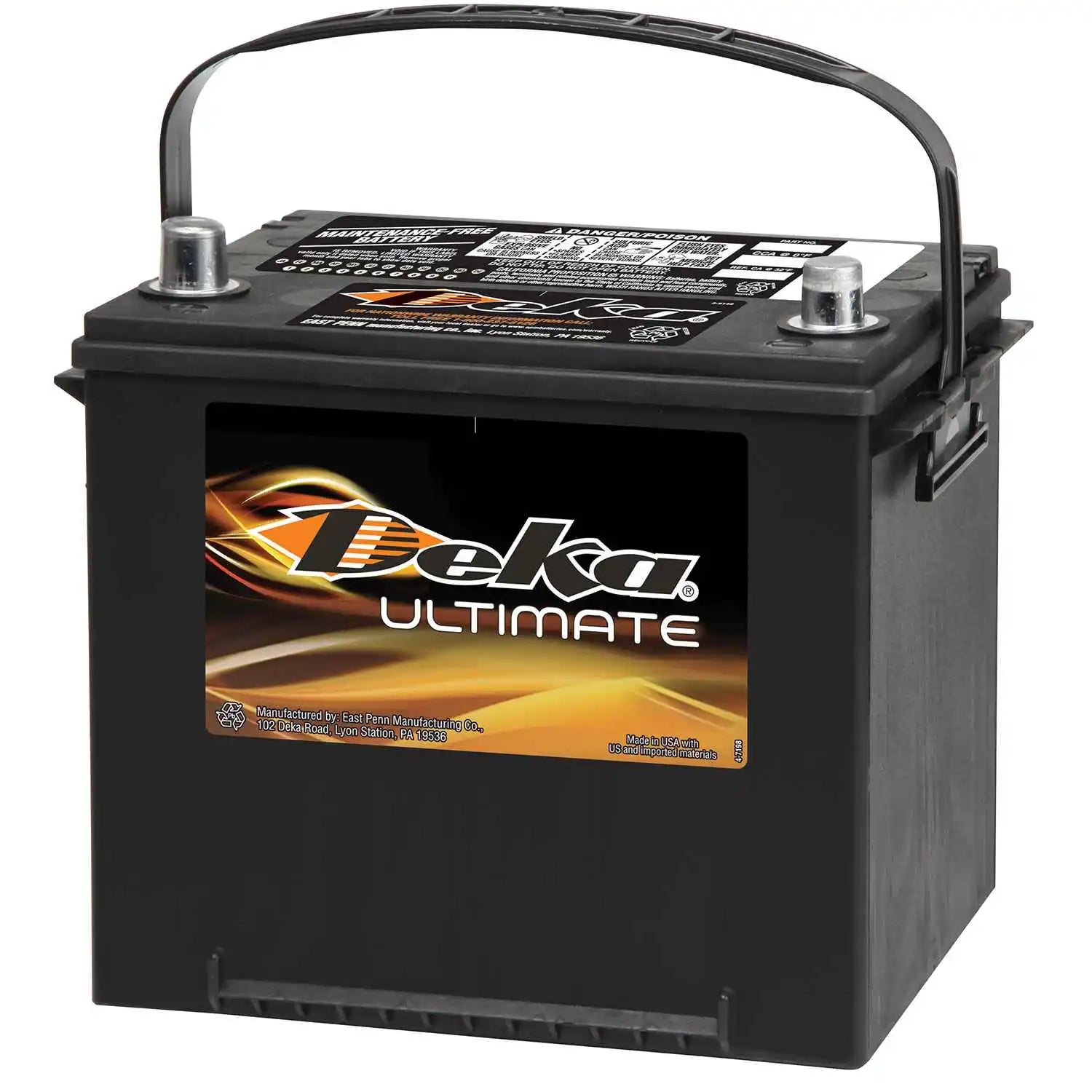 Deka Group 25 625 CCA Flooded Lead Acid Automotive Battery - 6 Year Warranty, USA made. 