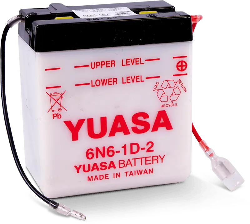 Motorcycle 6N6-1D-2 6V 6 AH Flooded Lead Acid Powersports Battery