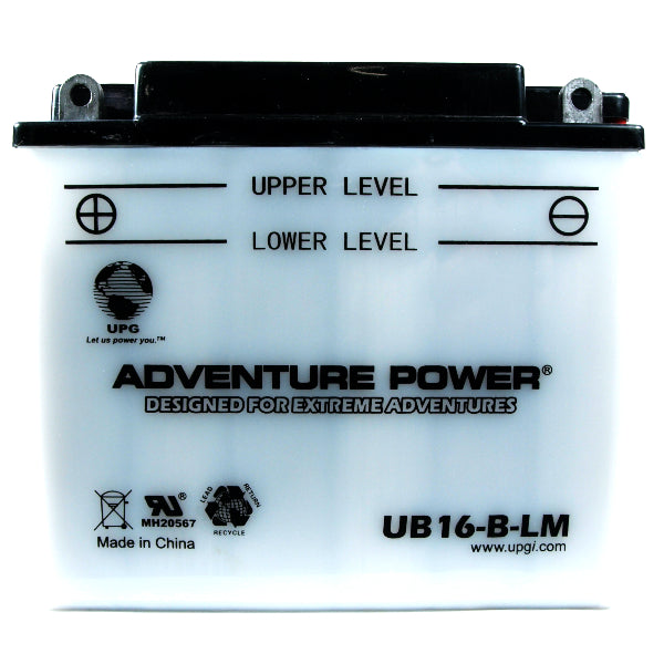 Motorcycle CB16-B-LM 12V 240CCA 19Ah Flooded Lead Acid Powersports Battery