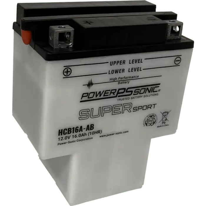 HCB16A-AB 12V 210CCA 16Ah Flooded Lead Acid Powersports Battery