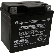 Motorcycle PTX5LBS-FS 12V 80CCA 4Ah AGM Powersports Battery